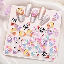 Amazon.co.jp: YAYAMIYA ネイルアートチャーム キティ サンリオ 70個